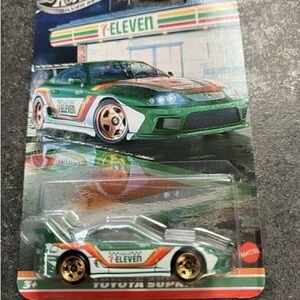 7 Eleven Hot Wheels Toyota Supra Race Car
